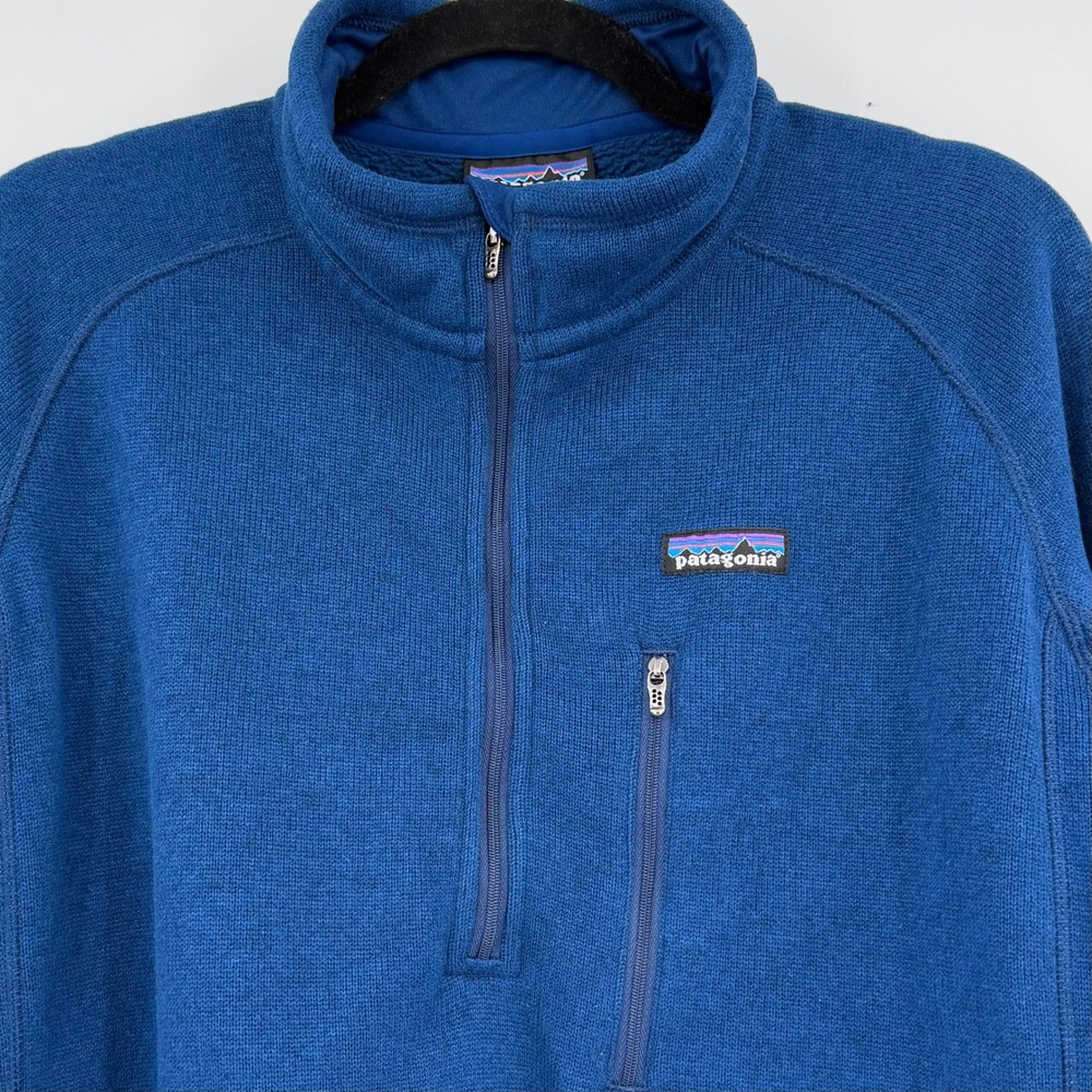 Patagonia Better Sweater Mens XL Blue 1/4 Zip Fleece Pullover Jacket - Picture 2 of 16